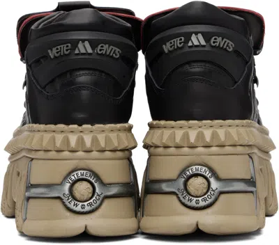 Vetements Black New Rock Edition Platform Sneakers
