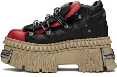 Vetements Black New Rock Edition Platform Sneakers