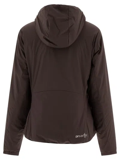 Moncler Mietres Zip-up Windbreaker Jacket In Brown