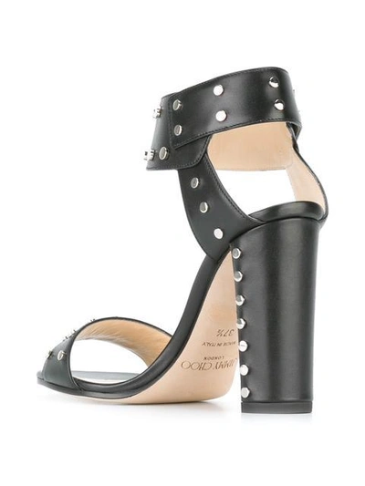 Shop Jimmy Choo Veto 100 Sandals In Black