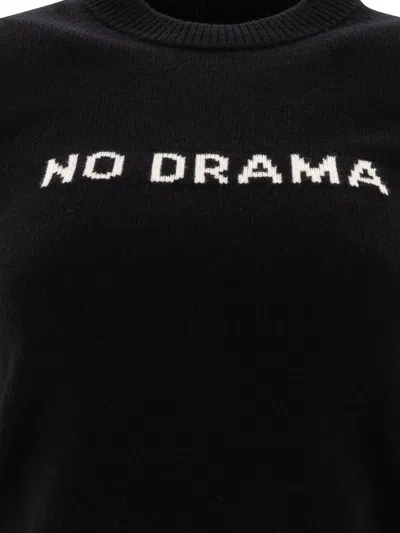 Sportmax Wool-cashmere No Drama Short-sleeve Sweater In Black