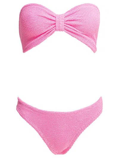 Hunza G Jean Stretch Nylon Bikini Set