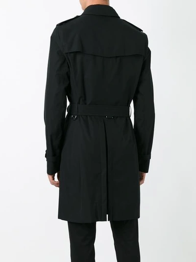 Shop Burberry The Sandringham – Long Trench Coat In Black