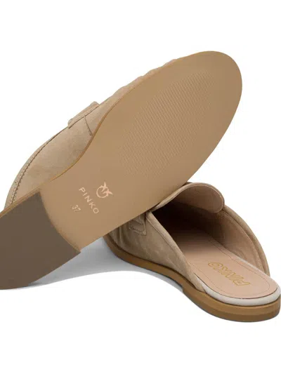 Pinko Embellished Round Toe Flat Sole Loafers