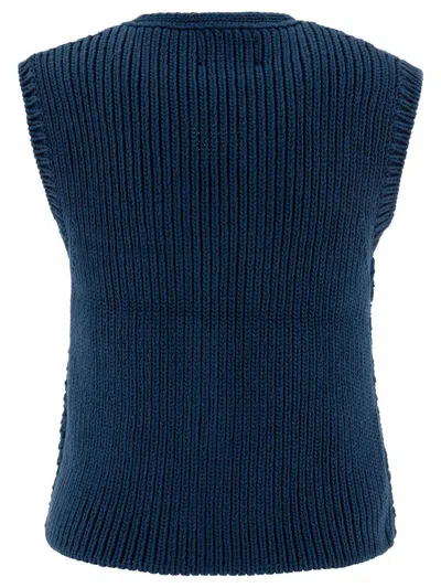 Filson Jacquard-knitted Vest In Blue
