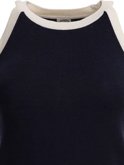 Ines De La Fressange Blue Silk Top In Blue