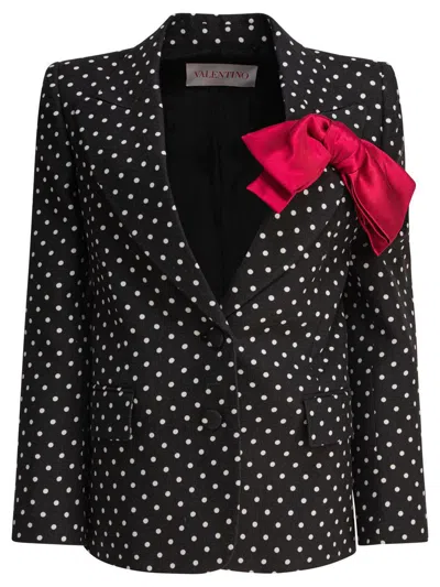 Valentino Jacket With Pludepois Print In Black