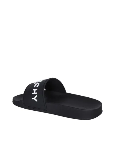Givenchy 4g Leather-trimmed Embroidered Raffia Slides