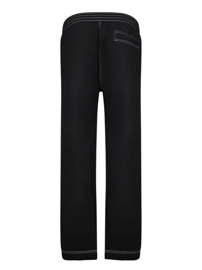 Givenchy Black Trousers With Drawstring Closure In Black