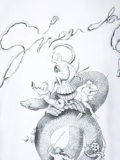 Givenchy With Chandelier And Snake Print T-shirt White