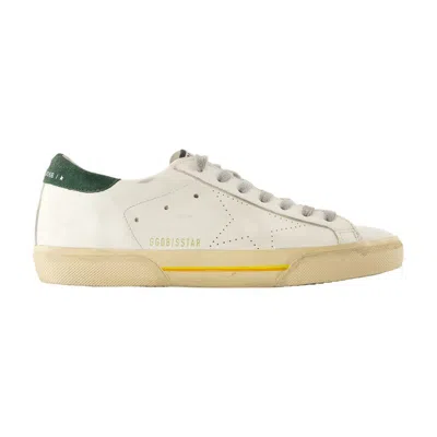 Golden Goose Superstar Distressed Leather Low-top Sneakers In White