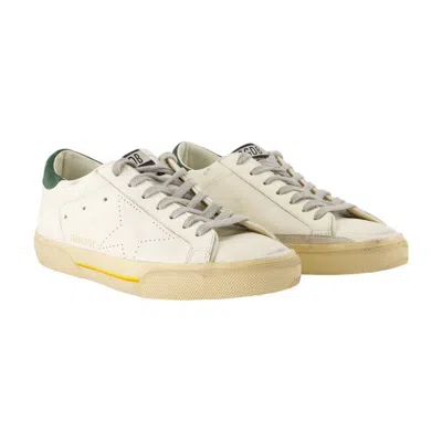 Golden Goose Superstar Distressed Leather Low-top Sneakers In White