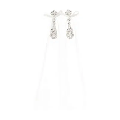 Simone Rocha Victorian Bow Ribbon Drip Earrings