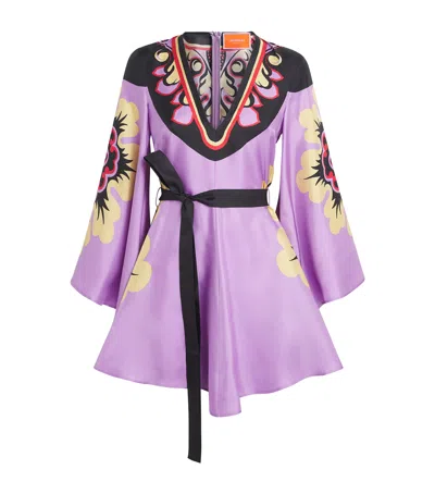 La Doublej Silk Magnifico Mini Dress