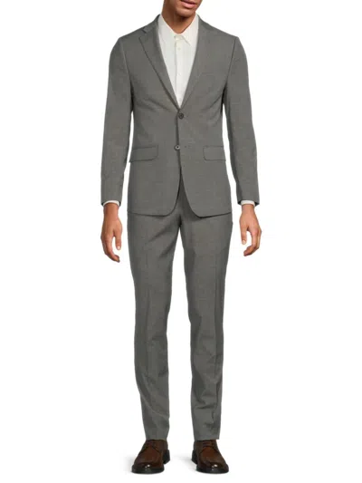 Dkny Men's Slim-fit Two-button Stretch Suit In Gray