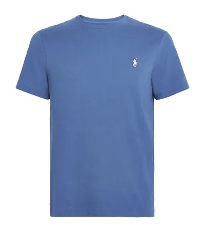 Polo Ralph Lauren Cotton Custom-fit Logo T-shirt In Blue