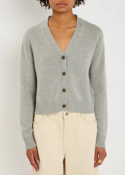Lisa Yang Marion Cashmere Cardigan In Gray