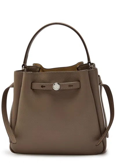 Tory Burch Romy Pebbled Leather Bucket Bag