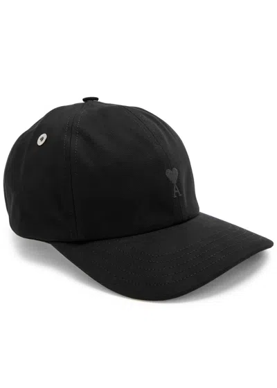 Ami Alexandre Mattiussi Ami Paris Logo-embroidered Cotton-twill Cap