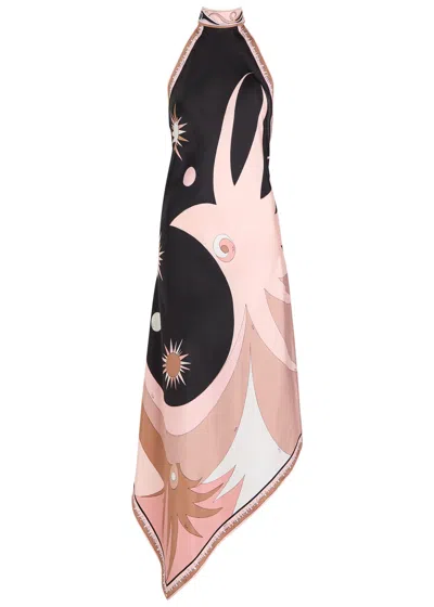 Pucci Stella Printed Silk-twill Midi Dress