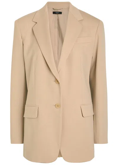 Weekend Max Mara Messina Darted Jersey Blazer In Brown
