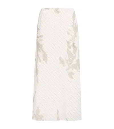 Max & Co Crepe De Chine Midi Skirt