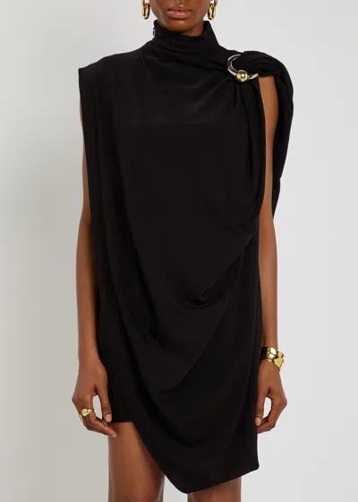 Jean Paul Gaultier Draped Stretch-crepe Mini Dress