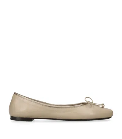 Khaite Leather Charlotte Ballet Flats
