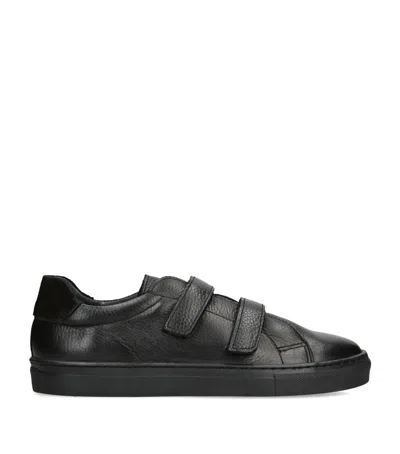 Papouelli Leather Atlas Sneakers In Black