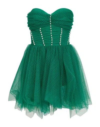Elisabetta Franchi Woman Playsuit Green Size 8 Polyamide, Polyester, Elastane