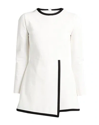 Msgm Woman Playsuit White Size 4 Viscose, Polyamide, Elastane
