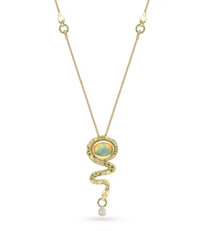 Boodles Yellow Gold, Diamond, Opal And Tsavorite Green Mamba Inside Africa Necklace