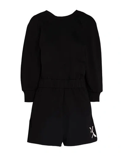 Armani Exchange Woman Playsuit Black Size M Cotton, Polyester
