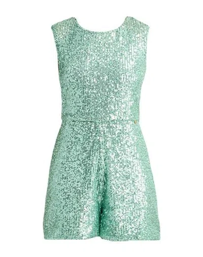 Liu •jo Woman Playsuit Light Green Size 10 Polyester, Elastane