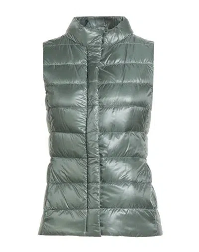 Herno Iconico Woman Vest Sage Green Size 2 Polyamide