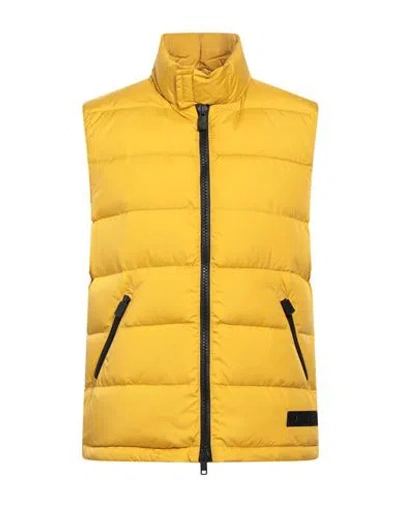 Aspesi Man Vest Marigold Size M Polyamide In Orange