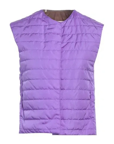 Mackintosh Woman Vest Purple Size 4 Polyamide In Purple
