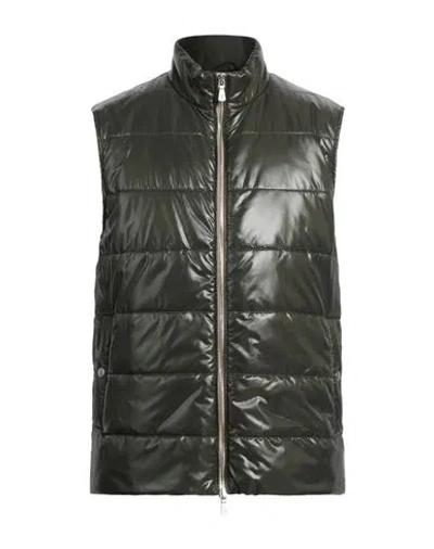 Eleventy Man Vest Military Green Size 48 Polyamide In Black