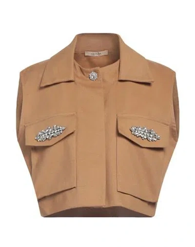 No-nà Woman Vest Camel Size M Cotton
