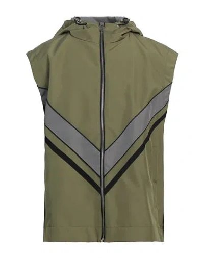 Khrisjoy Man Vest Military Green Size 1 Polyester In Green