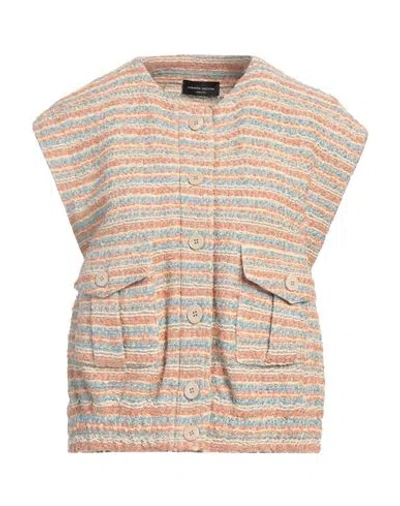 Roberto Collina Woman Vest Beige Size S Cotton, Viscose, Linen, Polyamide, Silk