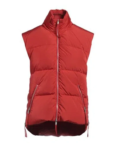 Jil Sander Woman Vest Tomato Red Size Xl Polyamide