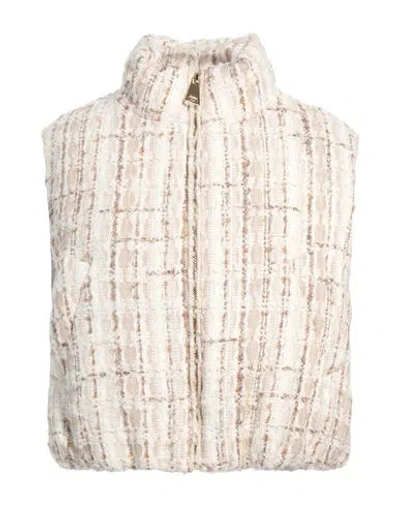 Khrisjoy Woman Vest Beige Size 00 Wool, Acrylic, Polyester, Polyamide, Viscose