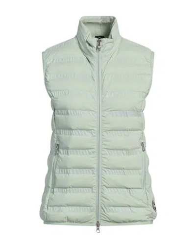 Colmar Woman Vest Light Green Size 6 Polyester, Elastane
