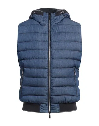Moorer Padded Bodywarmer In Blue