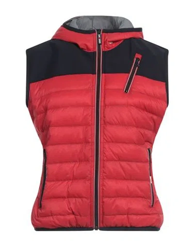 Club Des Sports Woman Vest Red Size L Polyamide, Elastic Fibres