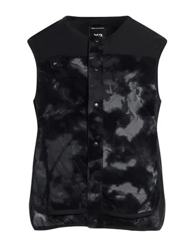 Y-3 Woman Vest Black Size L Cotton, Recycled Polyester, Elastane