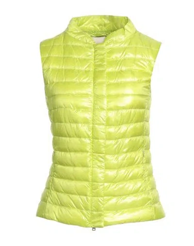 Herno Iconico Woman Vest Lime Green Size 10 Polyamide In Green