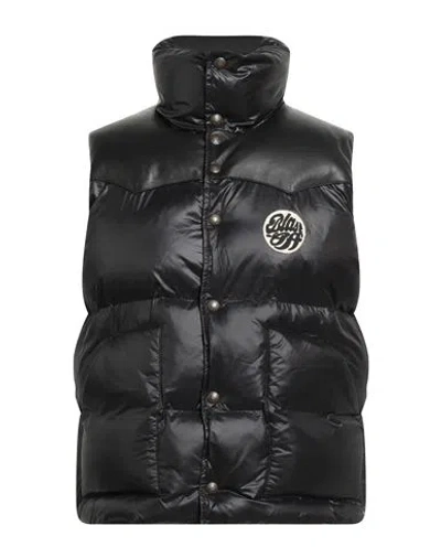 Blast-off Man Vest Black Size 42 Polyamide, Leather In Black