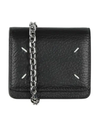Maison Margiela Woman Crossbody Wallet Midnight Blue Size - Leather